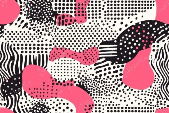 Abstract Patterns of Pink Seamless: Elevating Digital and Print Projects with Dynamic Design