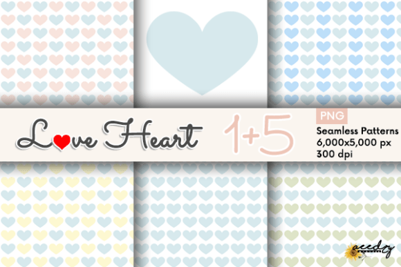 Baby Blue Hearts Patterns: Elevate Your Creative Projects with High-Resolution Digital Paper