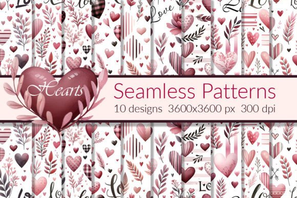 Hearts Ornament Seamless Patterns: A Practical Review for Digital Designers