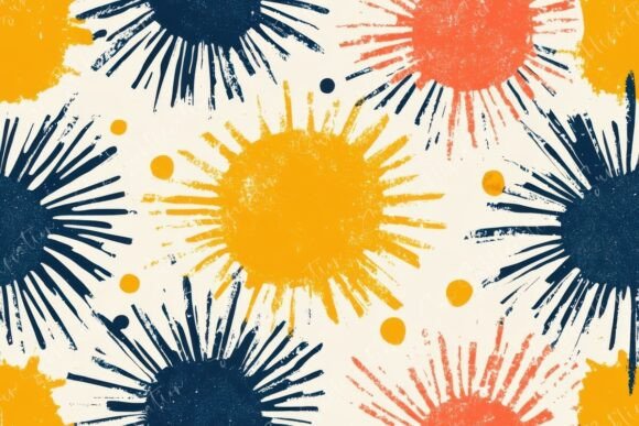 Integrating Vibrant Sunburst Patterns Seamless Into Creative Projects