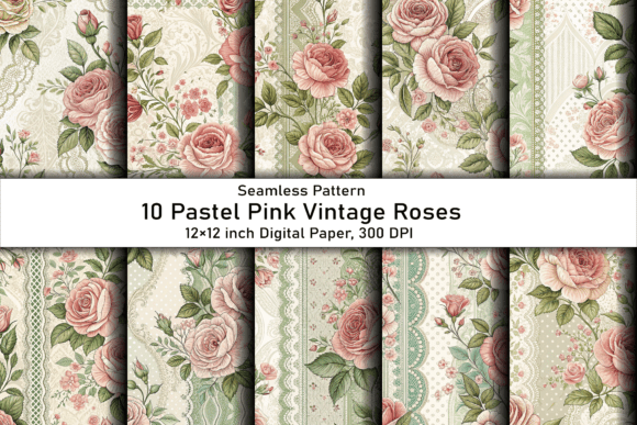 Pastel Pink Vintage Roses Patterns: A Strategic Asset for Elevated Design and Brand Positioning