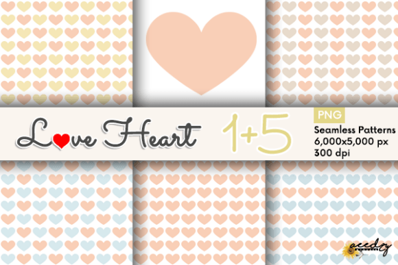 Peach Hearts Patterns: Elevate Your Creative Projects with Seamless Digital Design