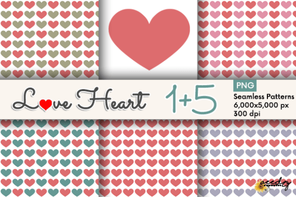 Red Hearts Patterns for Creative Projects