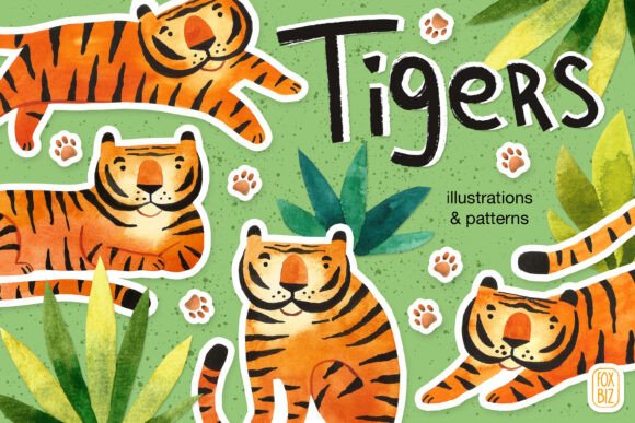 The Resurgence of Hand-Crafted Charm: Why Cute Tigers in Jungles Clipart, Patterns and No Ai created designs Are Dominating Modern Digital Design