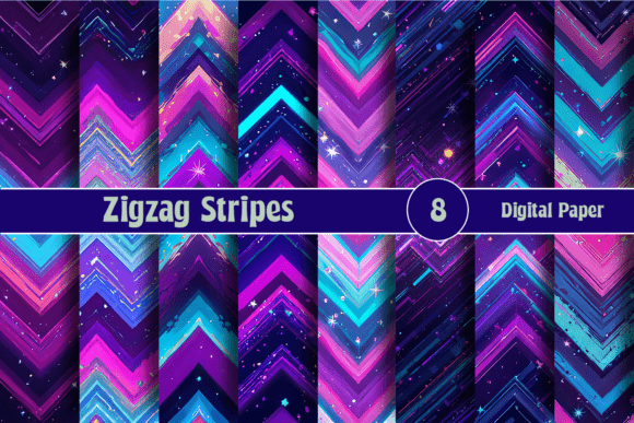 Unlocking Creativity with Zigzag Stripes Digital Paper Patterns