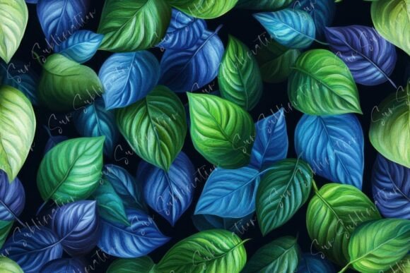 Vibrant Leafy Patterns Seamless: Nature-Inspired Design Assets