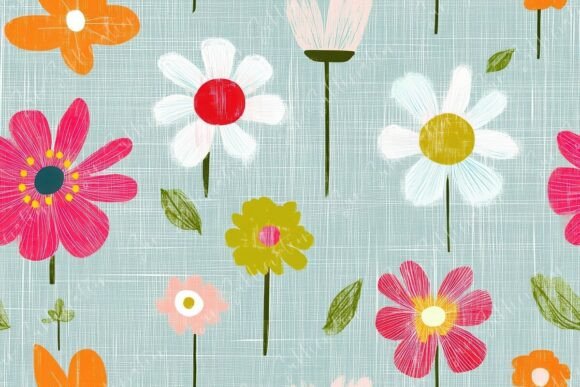 Vivid Floral Patterns Seamless